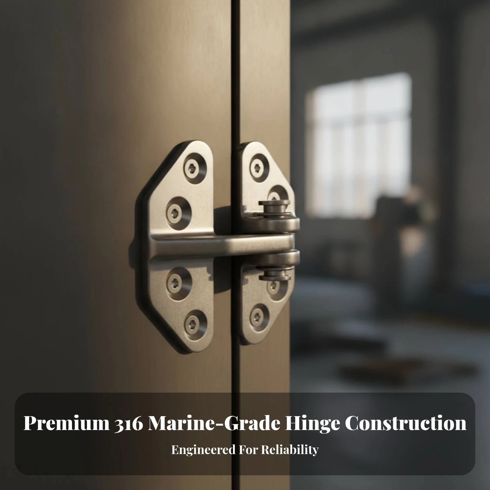 Butterfly Hinge 316 Stainless Steel Boat Hinge Hinge Axis Joint Durable Hardware Polished for Boats, Yachts