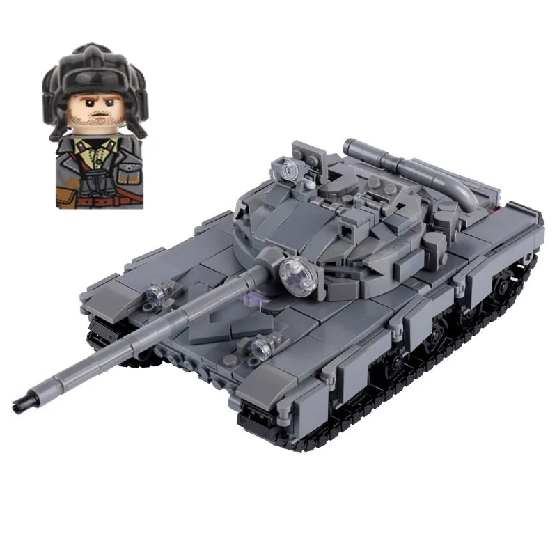 WW2 Tank T64A Tank Building Blocks Blocks Soviet  Main Battle Tanks Armored Tracked Vehicle Model  Special Armys Kids Toys Gift