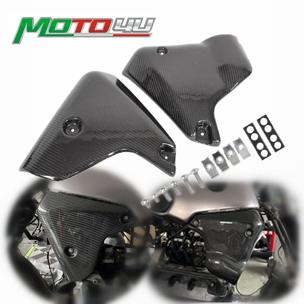 

Новая боковая панель из углеродного волокна Cafe Racer, защитная крышка бака, обтекатель 2, стиль для BMW K серии K100 K100 K75