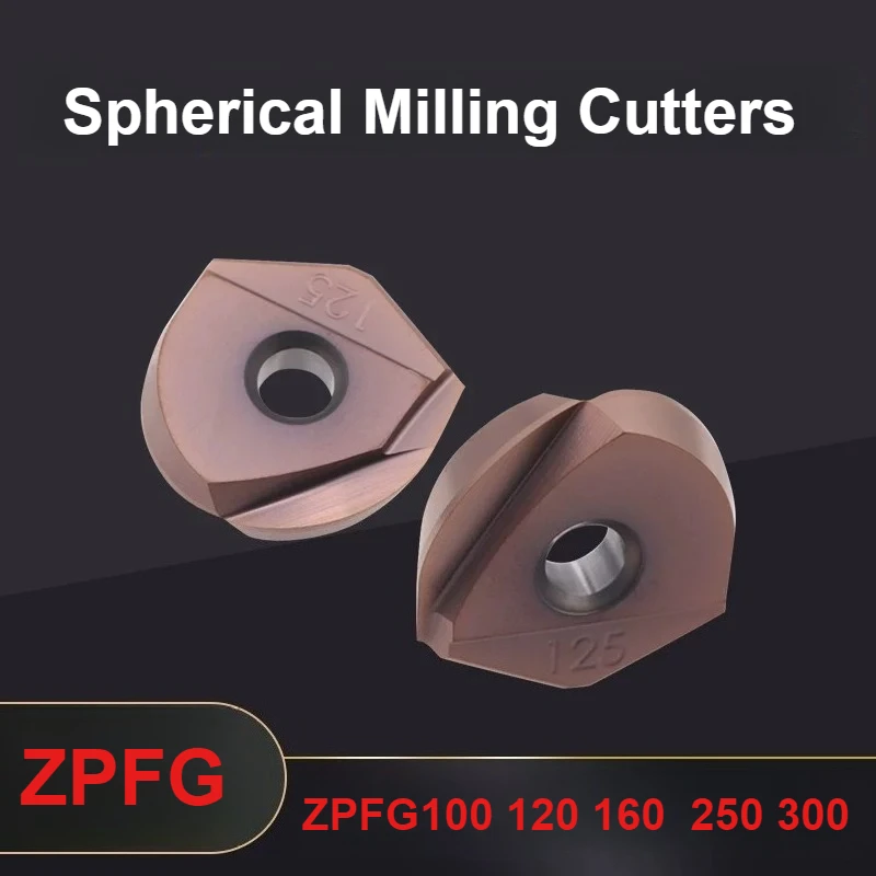 ZPFG ZDFG Series Semi Circular Precision Milling Inserts R4-R15 for High Hardness Steel Mold Engraving Cutter Tool