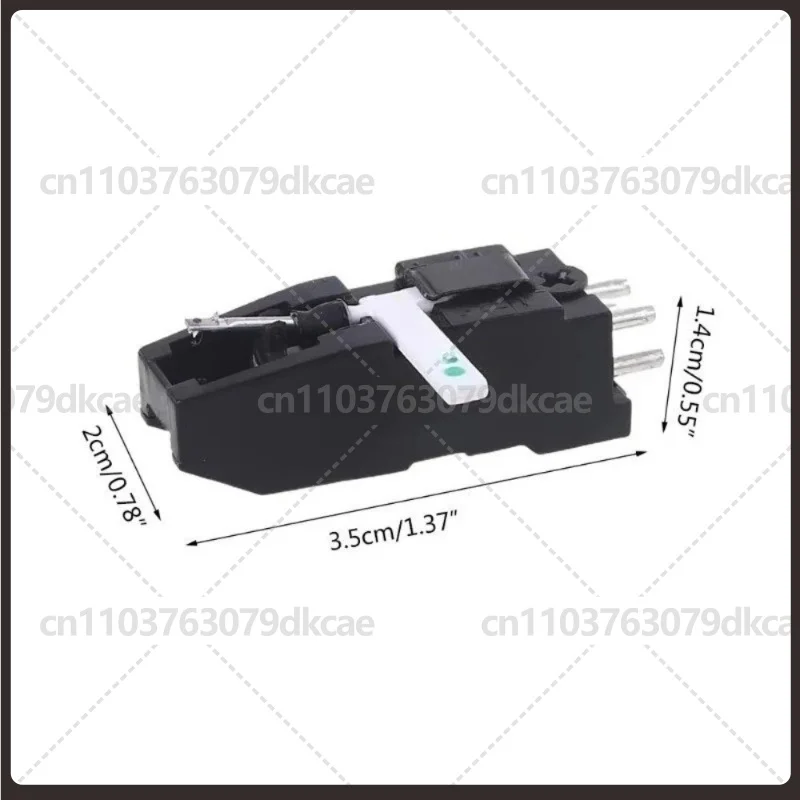 Record player phonograph double needle head ceramic piezoelectric stylus pickup head for LP 78 rpm