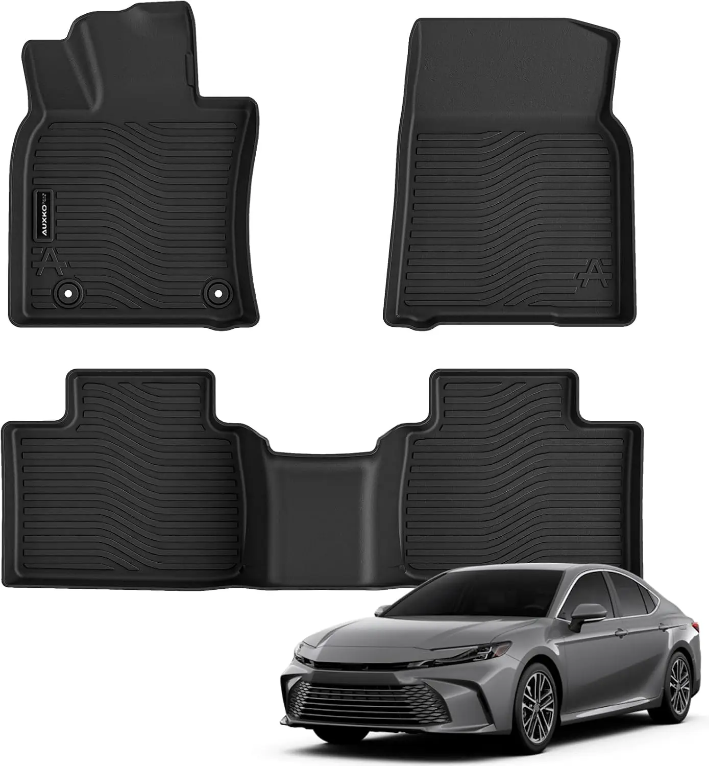 

All Weather Floor Mats for Toyota Camry 2025-2026 Hybrid LE/SE/XLE/XSE, TPE Liners, Anti-Slip, Odorless