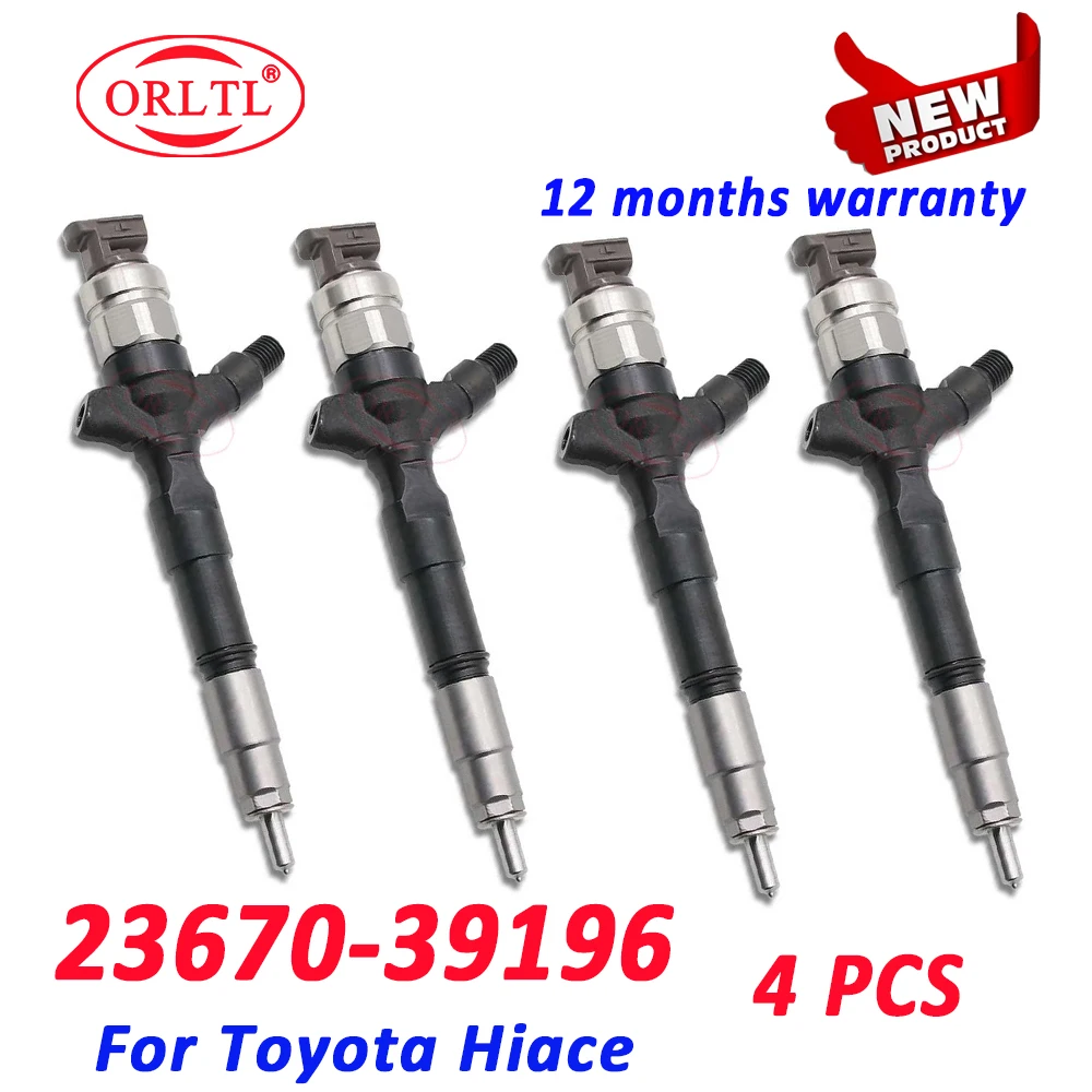 

4 PCS 23670-39196 Fuel INJECTOR Nozzle 2367039196 DIESEL Injector For Denso Toyota Hiace ADF-KDH201V KDH201V-0042667 ORLTL