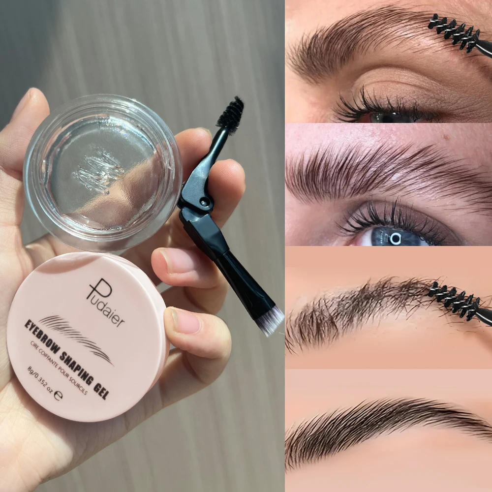 Pudaier sobrancelha moldar gel sobrancelha moldar creme de longa duração tridimensional moldar sobrancelha creme sobrancelha gel