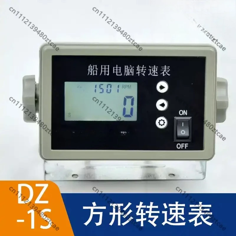 Square LCD Digital Tachometer Diesel Engine Monitor Alarm Speed Indicator Gauge For Marine Ship Vessel Engine