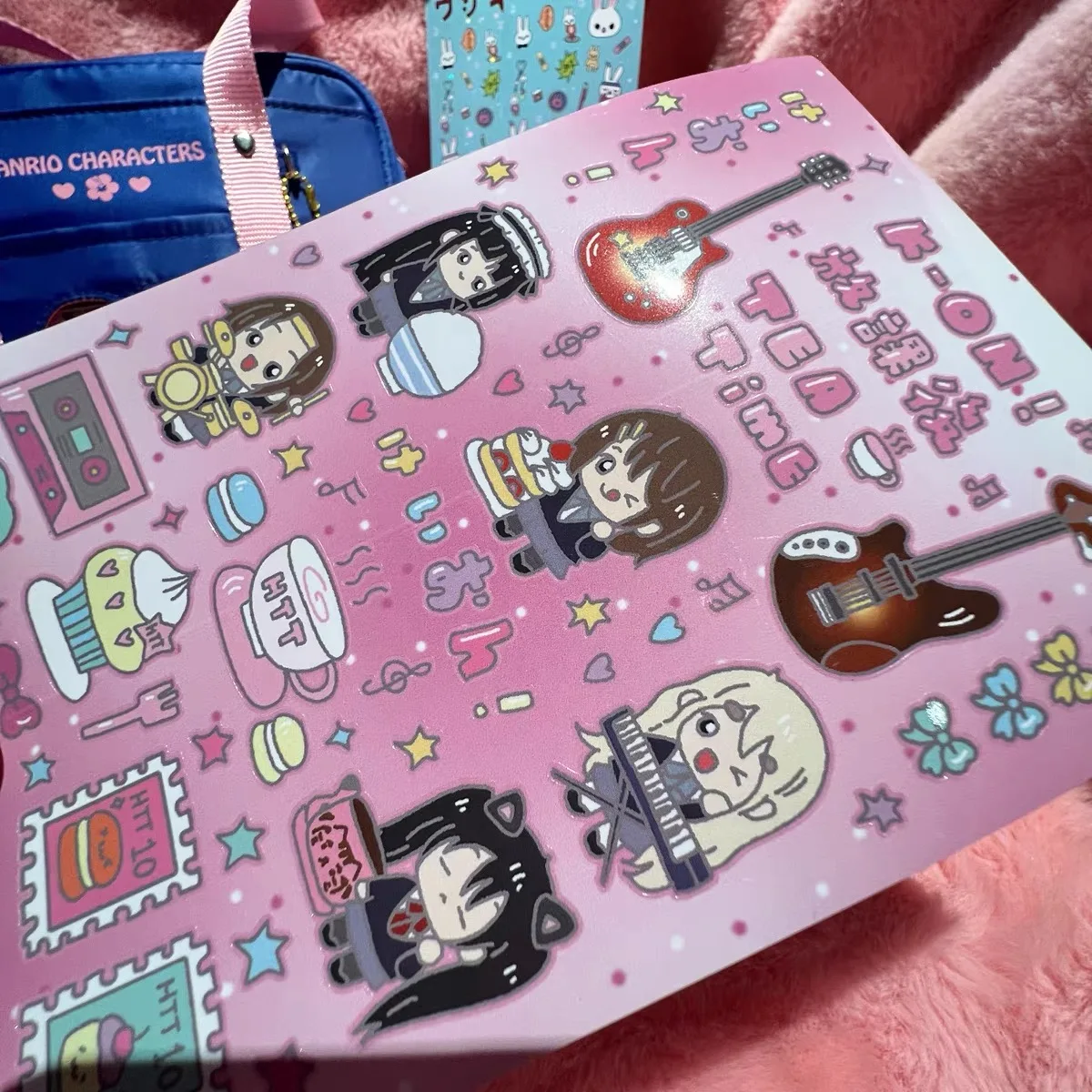 Anime girl handbook sticker