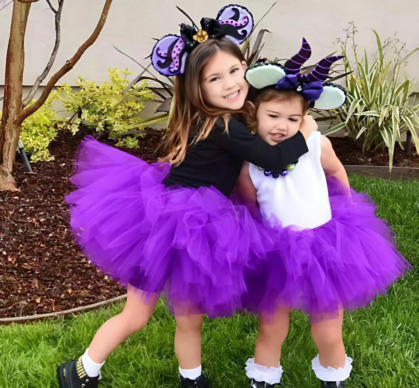 

Girls Purple Tutu Skirt Baby Fluffy Tulle Skirts Ballet Dance Pettiskirt Underskirts with Ribbon Bow Kids Party Costume Skirts