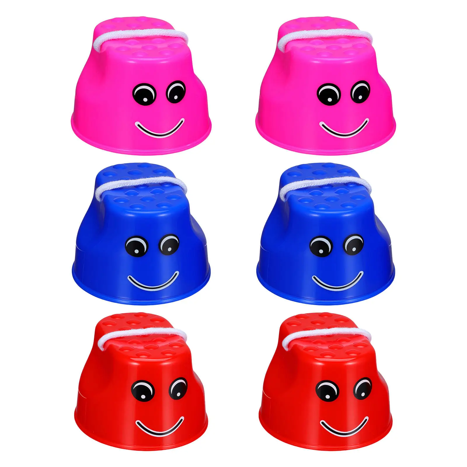 

Набор из 6 пластиковых ходунков для детей: оборудование для тренировки координации на улице для дошкольников