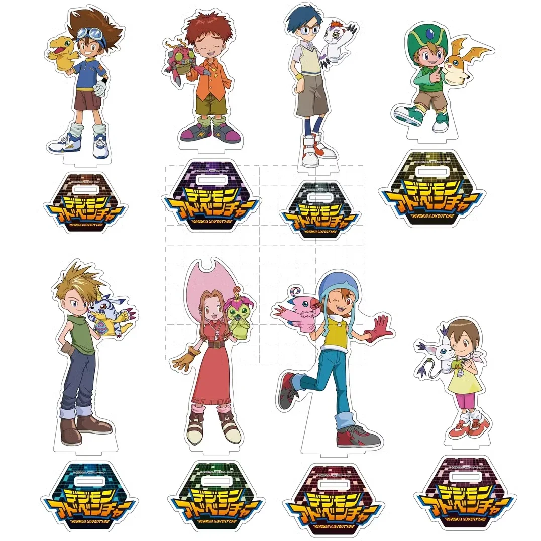 Game Digimon Adventure Acrylic Stand Doll Anime Agumon Gabumon Piyomon Yagami Taichi Figure Model Plate Cosplay Toy for Gift