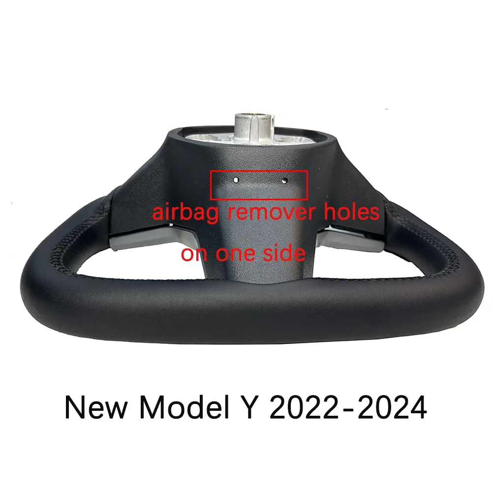  350 mm Yoke-Griff-Lenkrad mit Heizung, personalisiertes NAPP-Lederzubehör für Tesla Model 3/Y 2018–2022 Y 2022–2024 – Detail 7