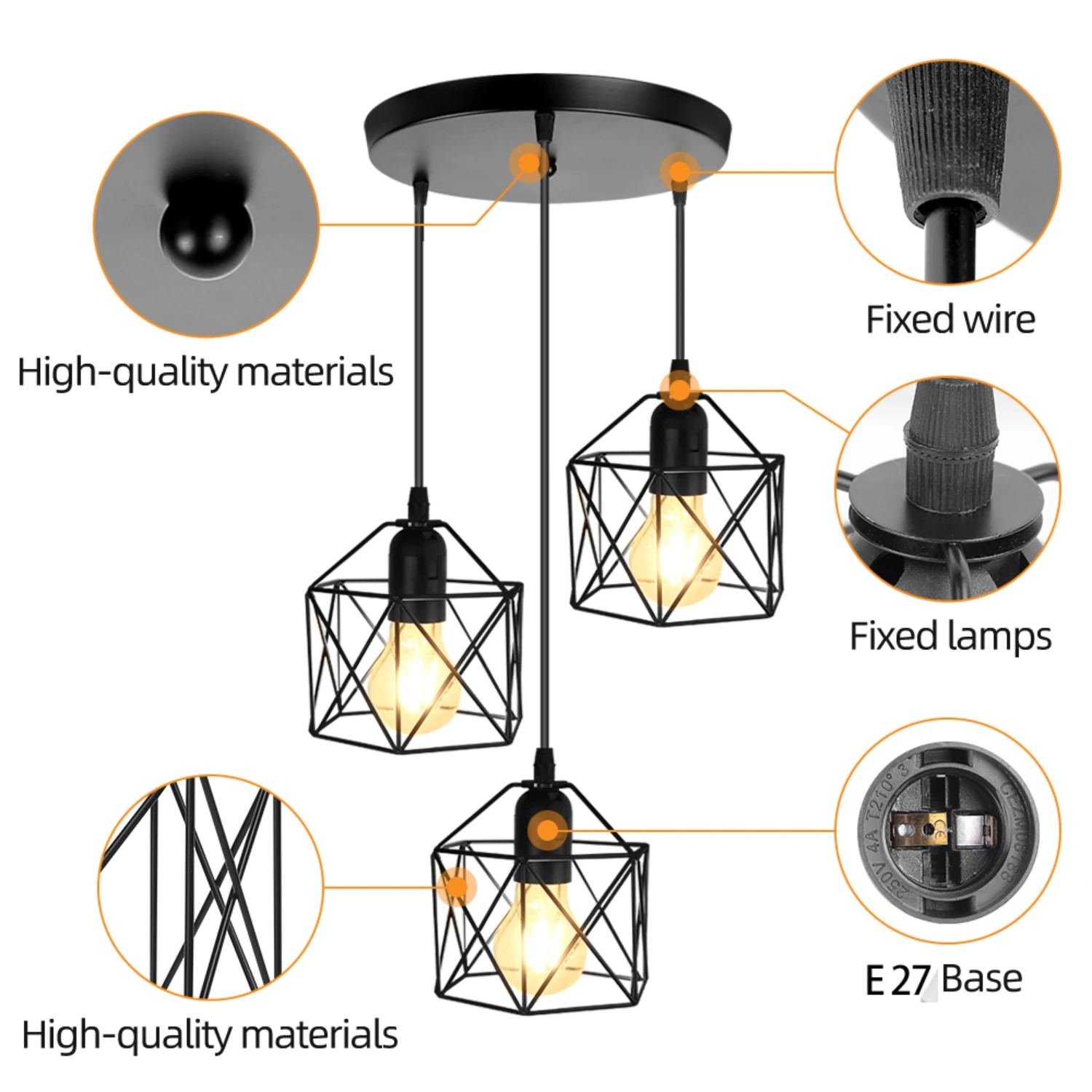 Modern LED Chandelier Pendant Light, elegante e elegante, elegante lâmpada sombra para Hanglamp, Luminária na cozinha, quarto, um novo