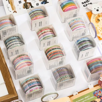 10 Rolls/Set Skinnny Washi Tape Masking Tape DIY Scrapbooking Sticker Journal Diary…