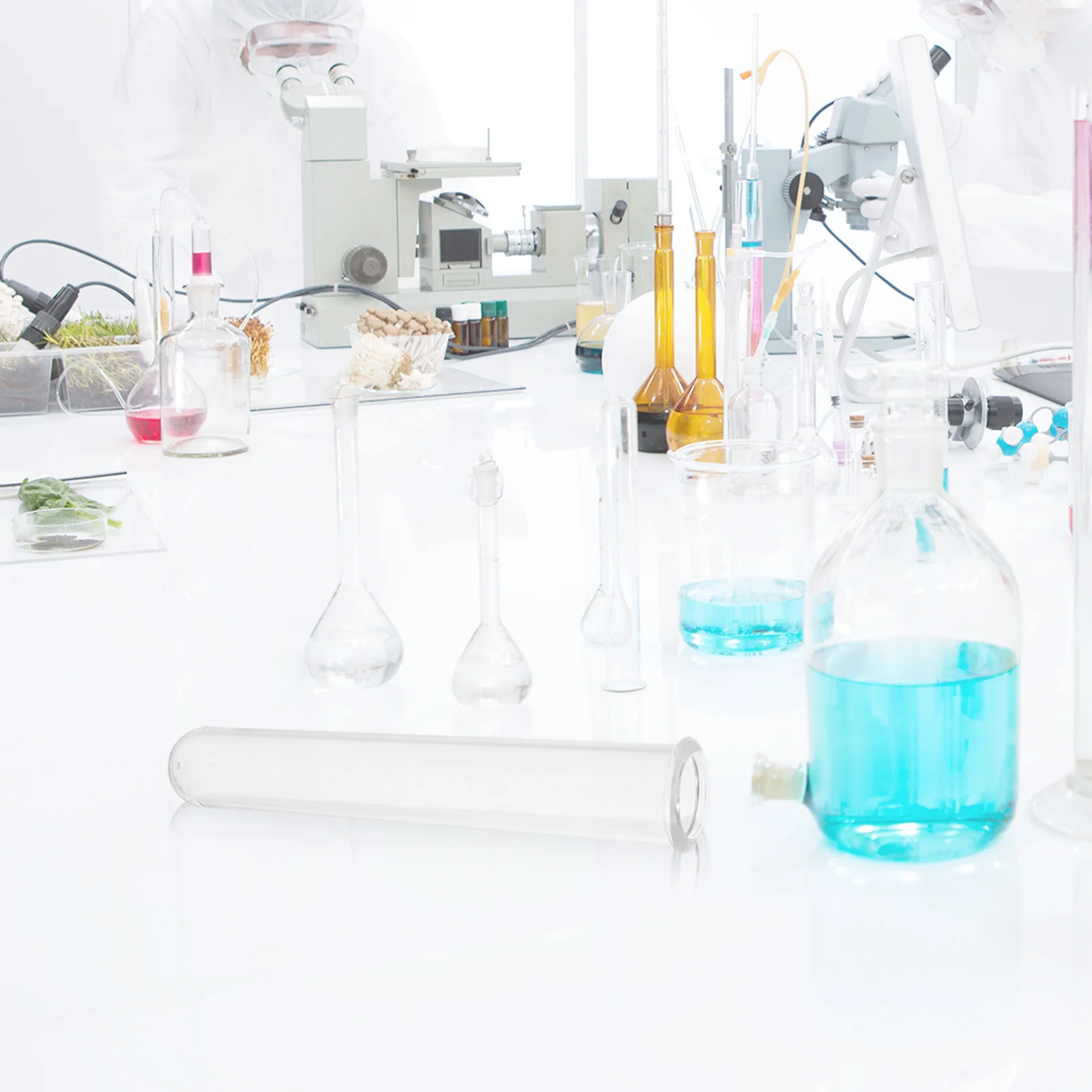 

10 pcs Acrylic Test Tubes Clear Lab Vials For Liquid Sample Storage Scientific Experiment Containers Reusable Laboratory