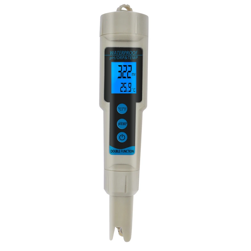 Digital ph meters LCD Display Water quality tester Waterproof ph type 3 in 1 ORP PH Temperature Meter with Backlight for water