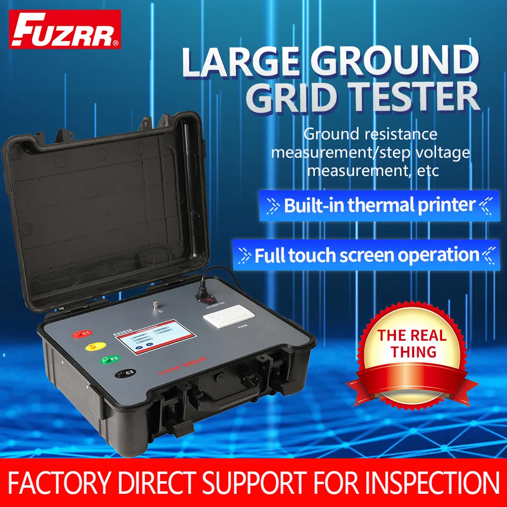 ES3030 Double Frequency Anti-interference Soil Resistivity Grounding Resistance Tester Step Distribution Contact Voltage TesterA