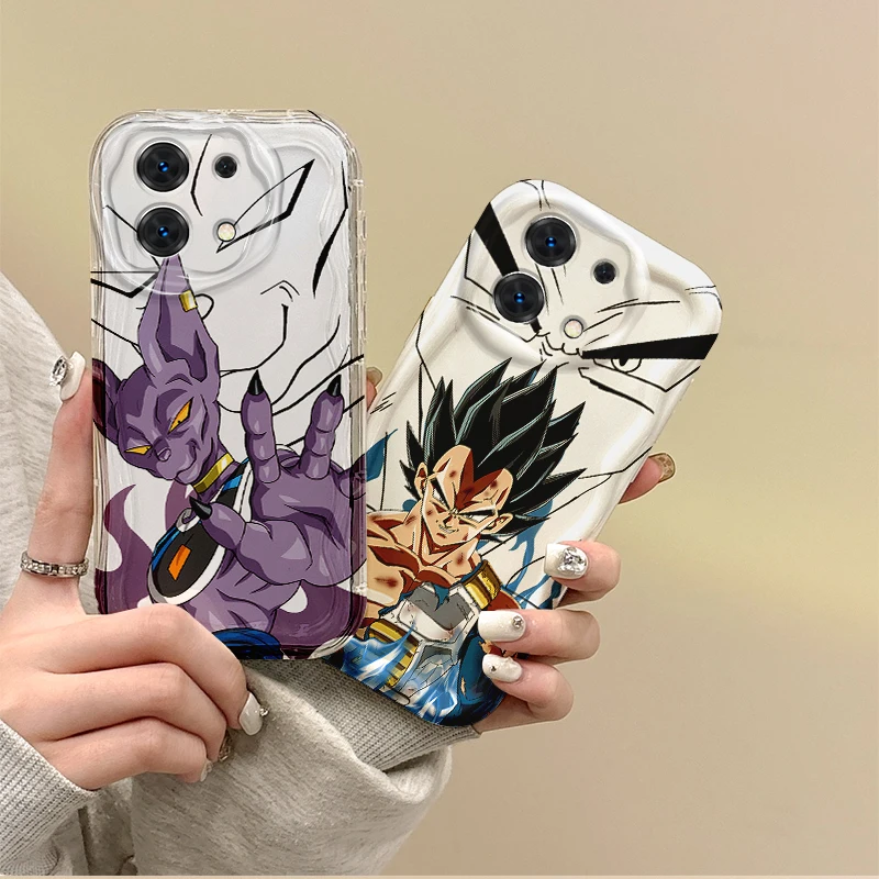 Hot D-Dragon Balls Beerus Anime Phone Case for Redmi Note 13 12 11 ProPlus 10 9 Pro 14C 13C 12C 11S 10A K70 TPU Shockproof Cover