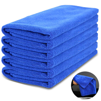 5Pcs Microfiber Towels Suede Cloths Auto Car Motorcycle Cleaning Wash Water Absorbent Towel Car Cleaning Tool 30x30cm 30x70cm