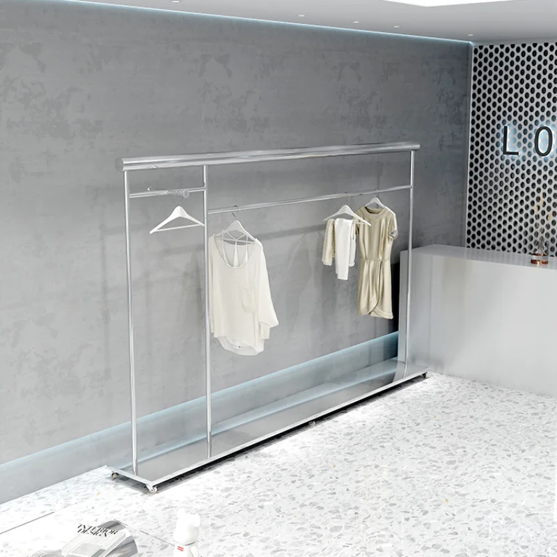 Hanger Shelf Hall Rack Garment Modern Palazzo Woman Storage Boutique Clothing Rack Drying Extension Stand Industrial Low