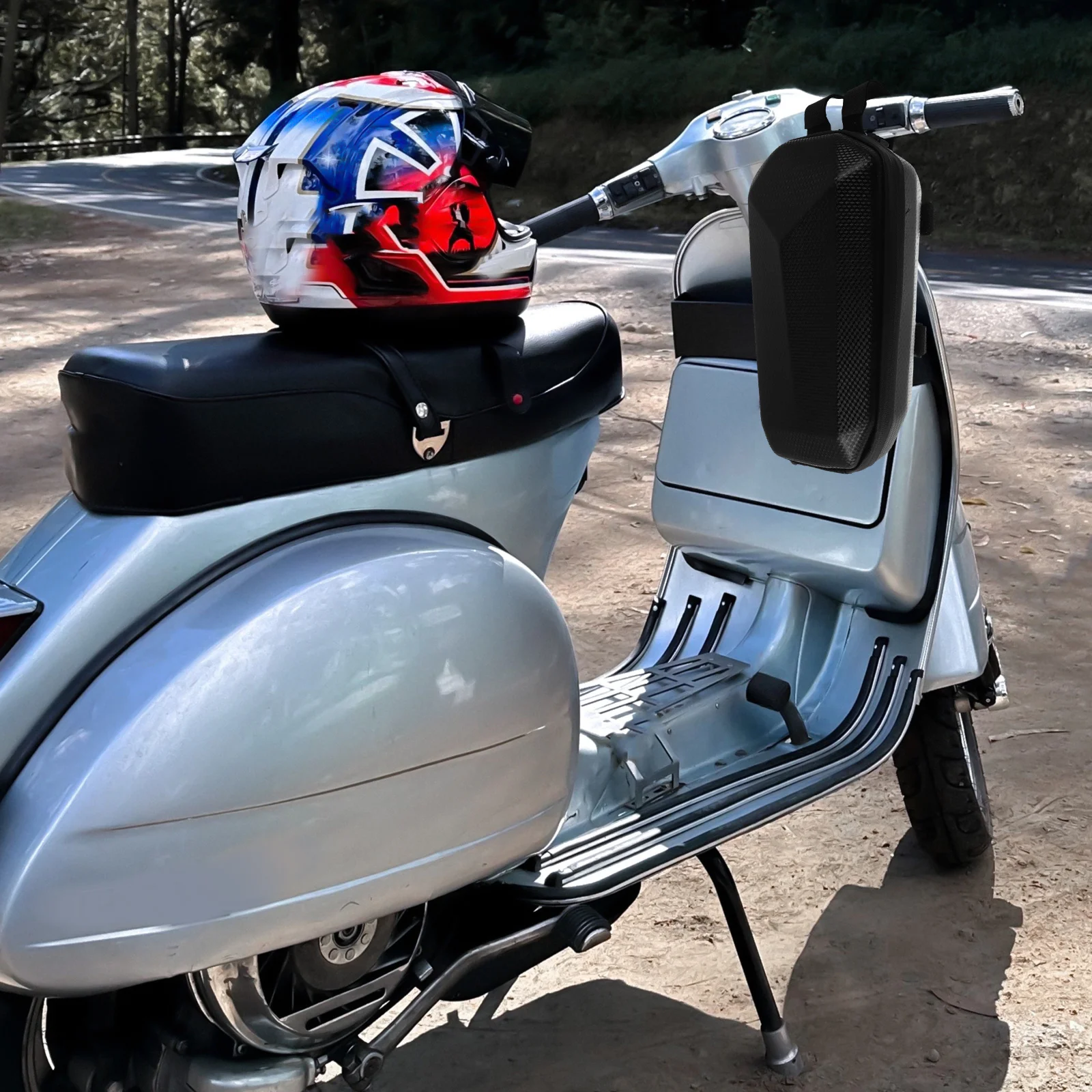 Universal Eva Waterproof Scooter Handlebar Bag Hardshell Front Storage Case for Electric Folding Bikes Daily Essentials