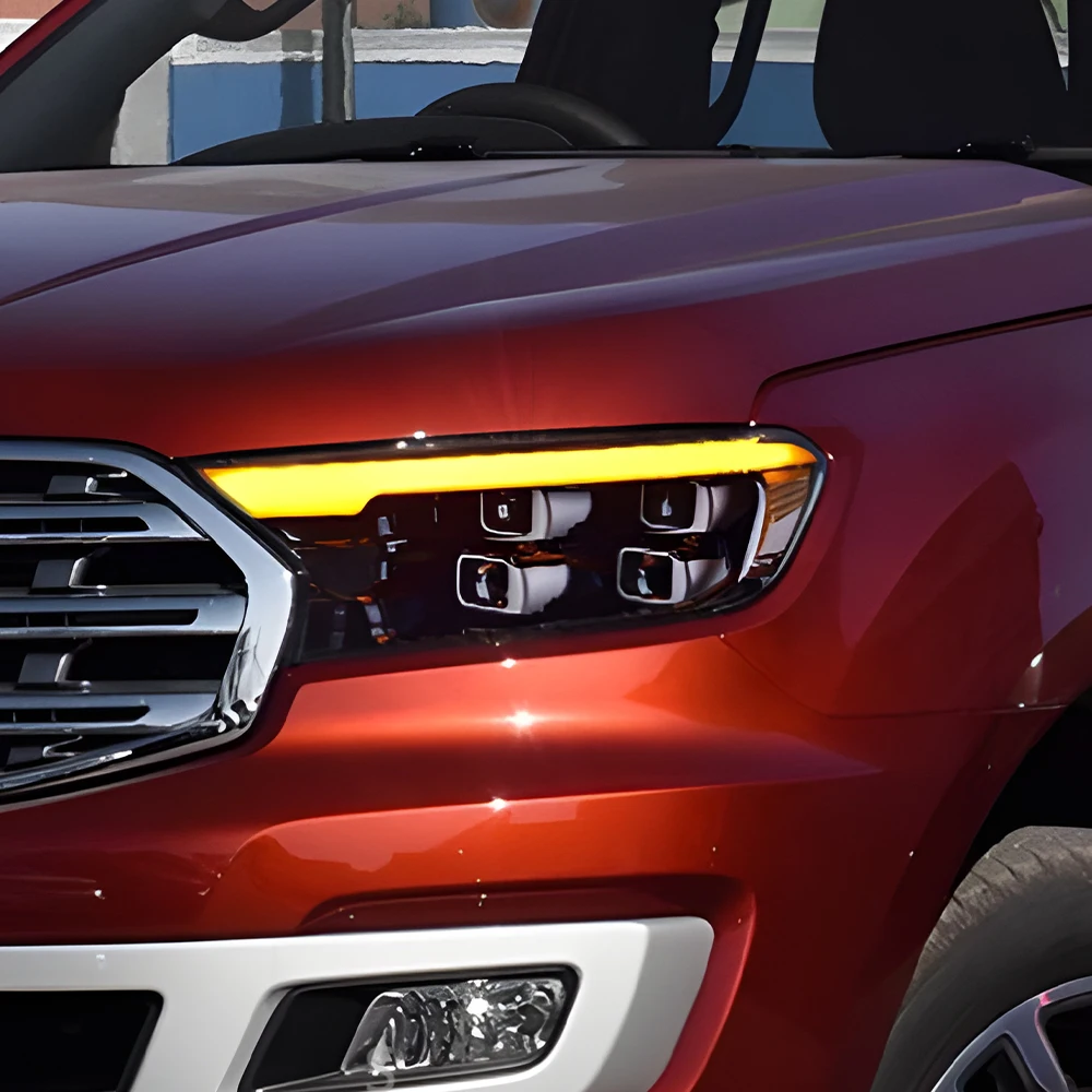 

Автомобильные передние фонари для Ford Ranger 2016-2020, светодиодные автомобильные фары в сборе, обновленный динамический DRL 4, инструмент для линз проектора, автомобильные аксессуары
