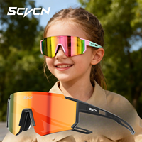 SCVCN Girls Sports Sunglasses Kids Cycling Glasses Photochromic UV400 Boys Baseball Outdoor Eyewear Running Hiking Sunglasses