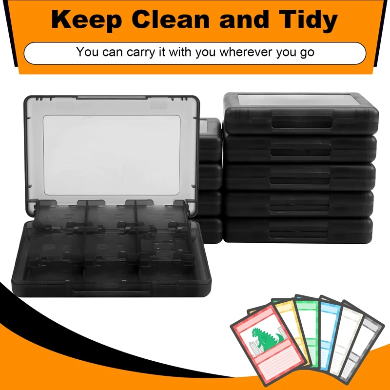 28-In-1 Game Card Storage Case For Nintendo 3DS- Durable Cartridge Holder