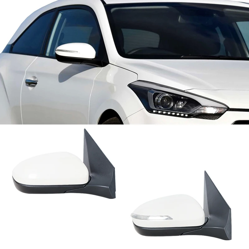 Zespół lusterka wstecznego dla Hyundai I20 2016 2017, elektryczny składany kierunkowskaz, elektryczna regulacja lusterka wstecznego