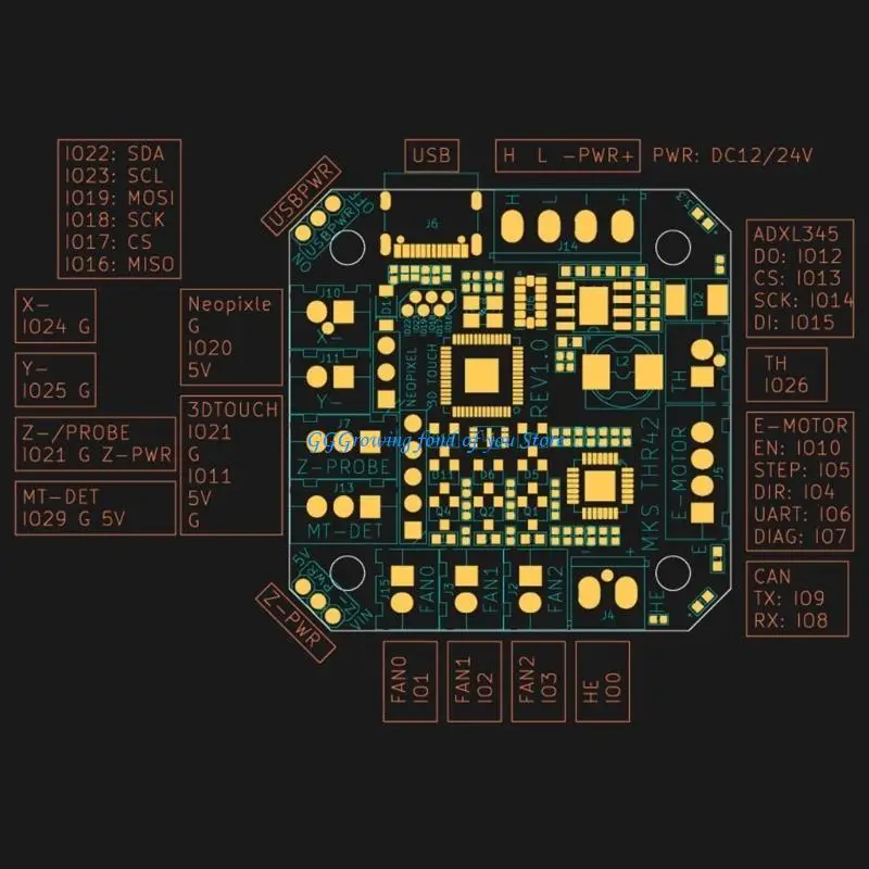 

H9EB Printer Motherboard Expansion Board-Klipper Firmware DIY MKS THR36/THR42