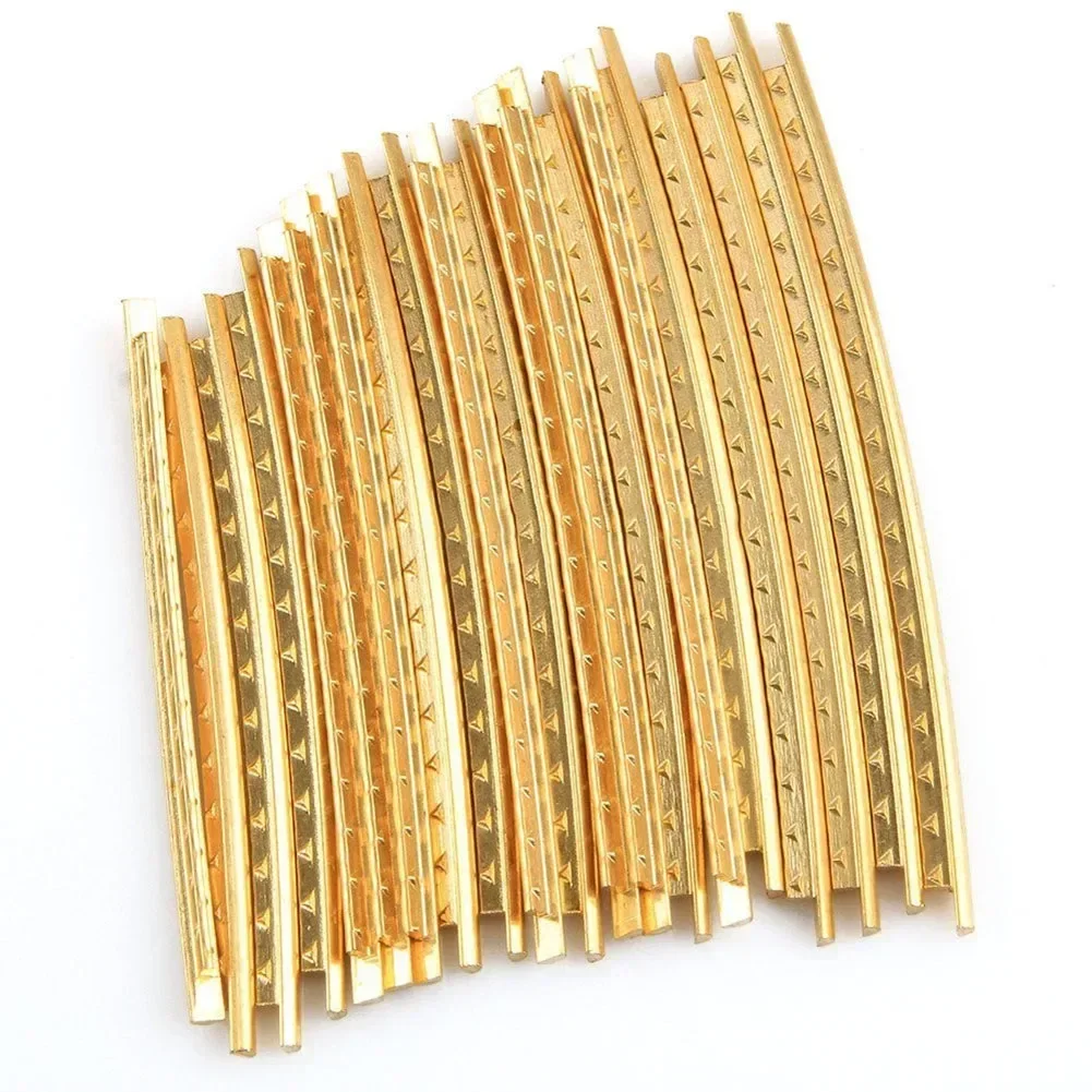 19 20pcs 2.0mm2.2mm Brass Guitar Fret Wire Fretwires For Classic Acoustic Guitar Gold Classical Guitrra Luthier Accessories