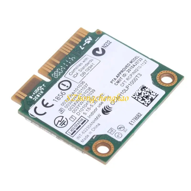 300Mbps 62230ANHMW Half Mini PCIe WiFi Card Wireless WiFi Card 802.11AC Bluetooth-compatible 2.4G/5GHZ Wireless Card 601D