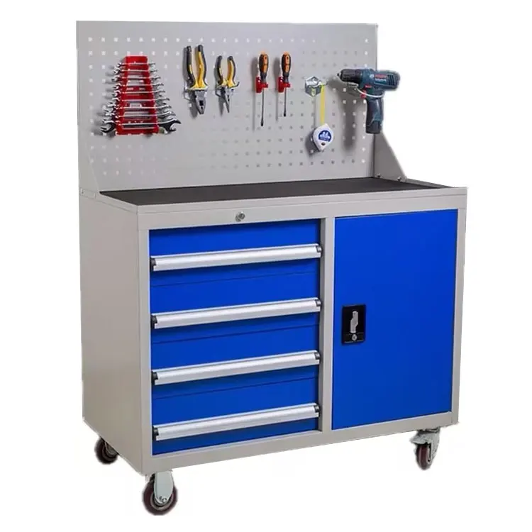 

Heavy Car Repair Rolling Tool Carts ODM/OEM Garage Tool Trolley Workbench Storage Cabinet With Drawers