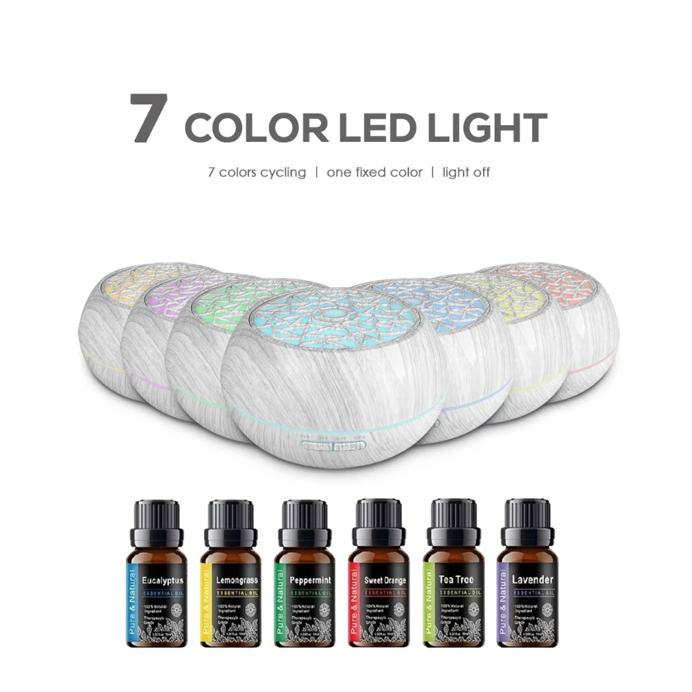 

Diffuser For Home Struggling with Dry Air 550ml Family Diffuser Humidifies + Purifies with 6 Therapeutic Oils Remote Controlle