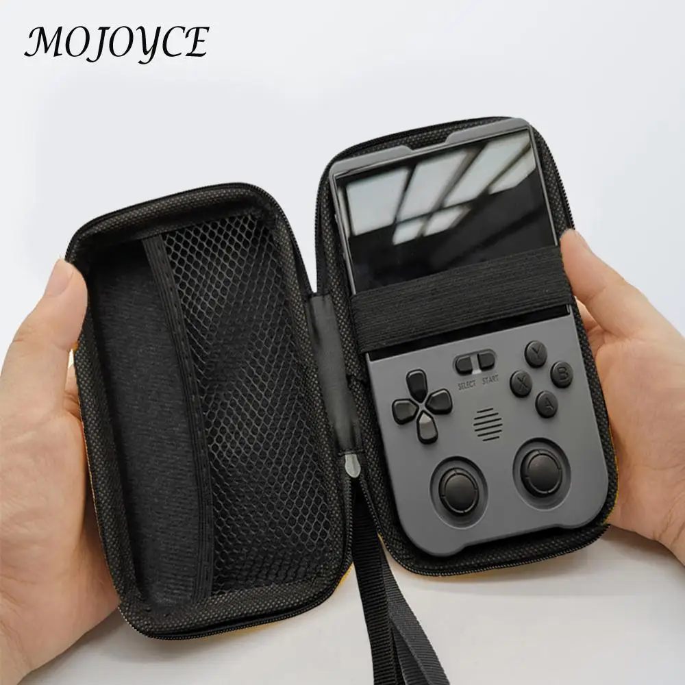 Handle Bag Shockproof Console Protect Case Anti Scratch Storage Box with Mesh Pocket for XU10 ANBERNIC RG35XX Miyoo Mini Plus