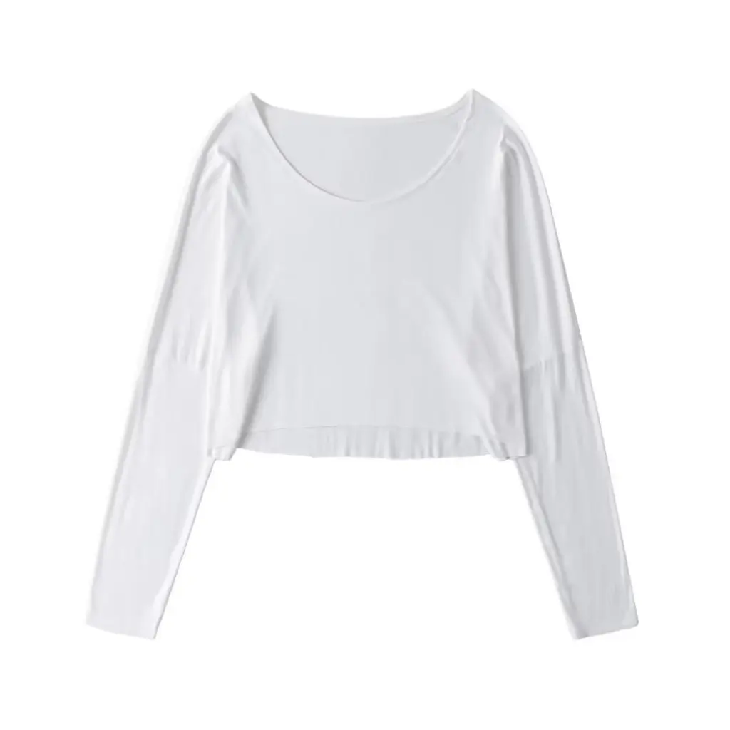 

YPFF Women's European American Style Long-Sleeved Sun-Protective Shirt Loose Fit Off-Shoulder Top Fashionable Sexy Lazy Look