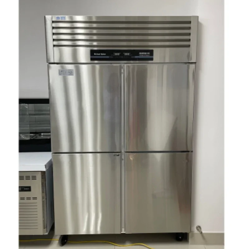 electric refrigerator freezer Commercial refrigerator stainless steel four-door kitchen
