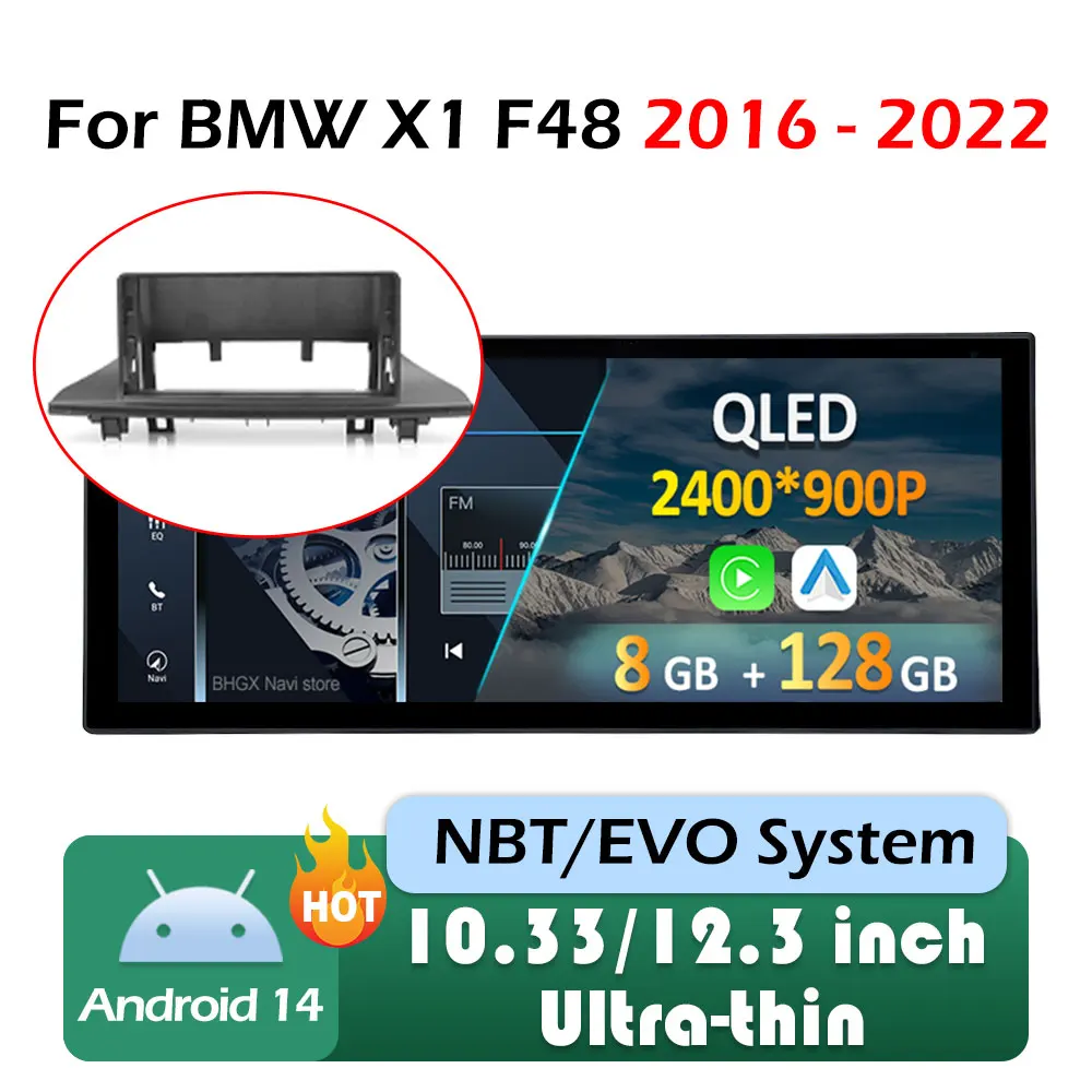 Автомобильный мультимедийный видеорадиоплеер для BMW X1 F48 2016 2017 2018 2019 2020 2021 2022 GPS-навигация Carplay NBT EVO Система WIFI