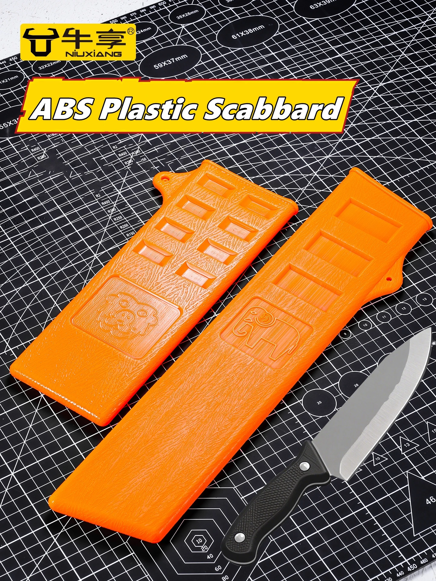 263/400mm Knife Sheath Protector Chef Knives Cutlery Storage Bag Scabbard Durable ABS Plastic Protective Sleeve Cutter Holder