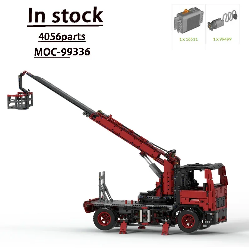 

MOC-99336 Cassette Bucket Truck Assembly Splicing Building Block Model • 4056 PartsMOC Creative Building Block Toys Gift Toys