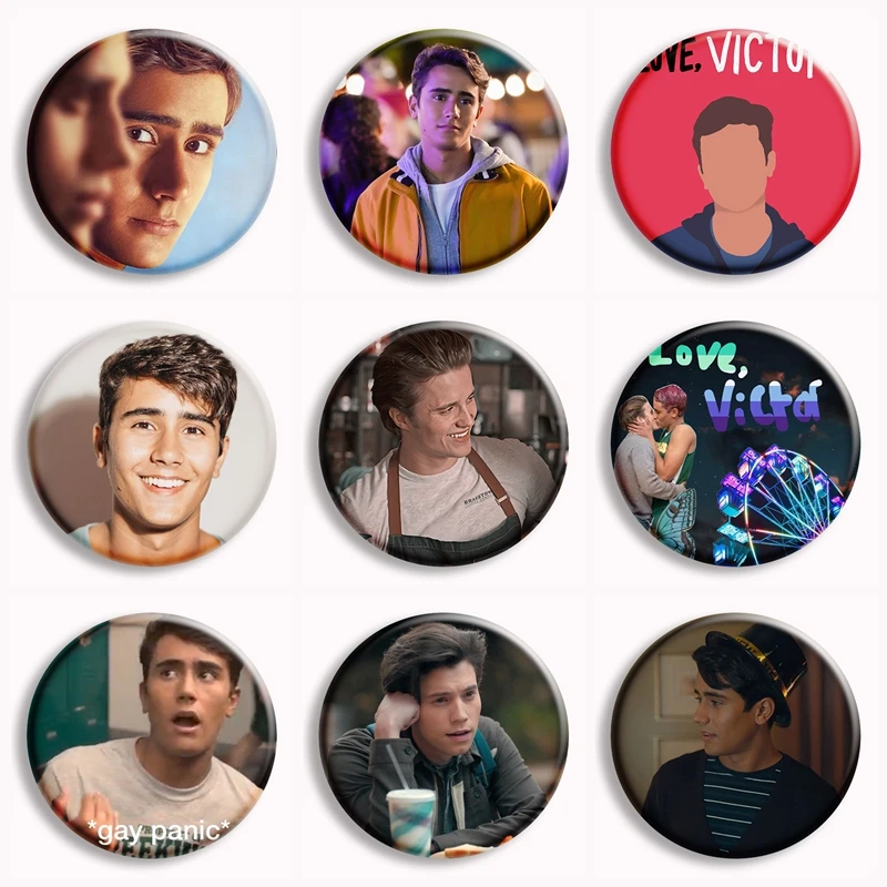 

Любовь, Виктор, мягкая пуговица, булавка «Любовь, серия Саймон», броши из фильмов, значок, сумка, пальто, шляпа, ювелирные аксессуары, подарки для фанатов, собирайте друзьям