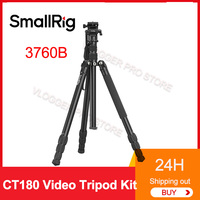 SmallRig CT180 Professional Video Camera Tripod Monopod with Fluid Head Aluminum Tripod 360 Panorama for Action Camera Projector