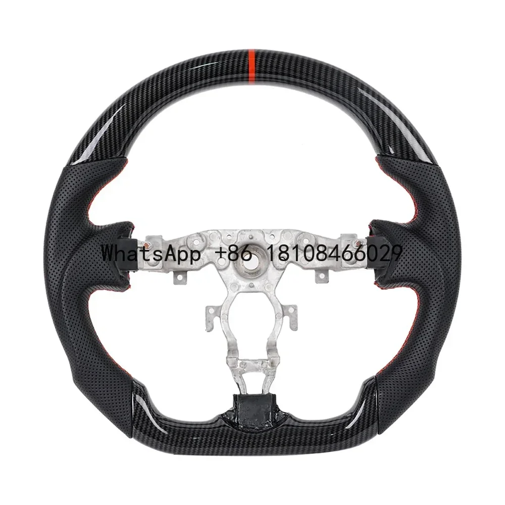 KYOSTAR Real Carbon Fiber Flat Sport Steering Wheel Fit Nissan 370z  2008-2020