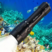 XHP70.2 Scuba Diving Torch LED Flashlight 4500lm 21700 USB-C Rechargeable Rotary Switch Magnetic Control