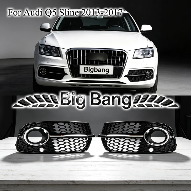 Suitable for Audi Q5 fog light bezels, Sport Q5 Sline fog light cover, lower grille 8R0807681S2