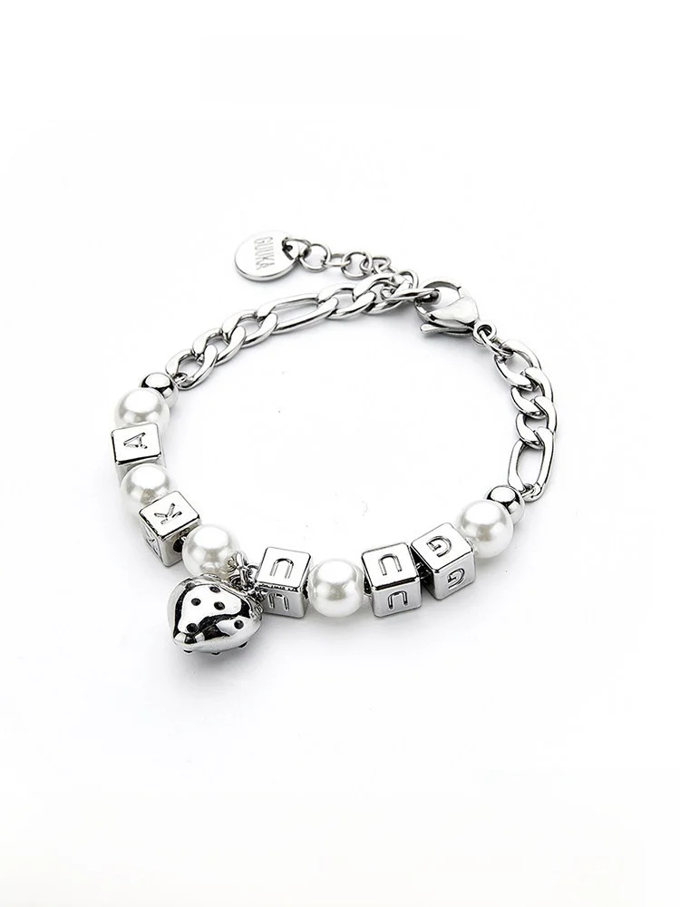 guukahero-women's-letter-bracelet-rapper-wang-haoxuan-heart-stberry-pearl-hand-chain-faion-jewelry-accory