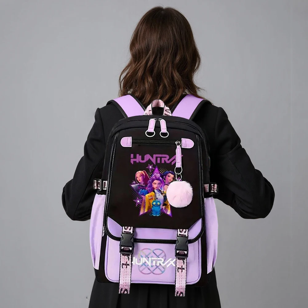 Nuovi zaini KPop Demon Hunters impermeabili laptop di grande capacità per il ritorno a scuola zaino per ragazza borsa da viaggio regali Mochila