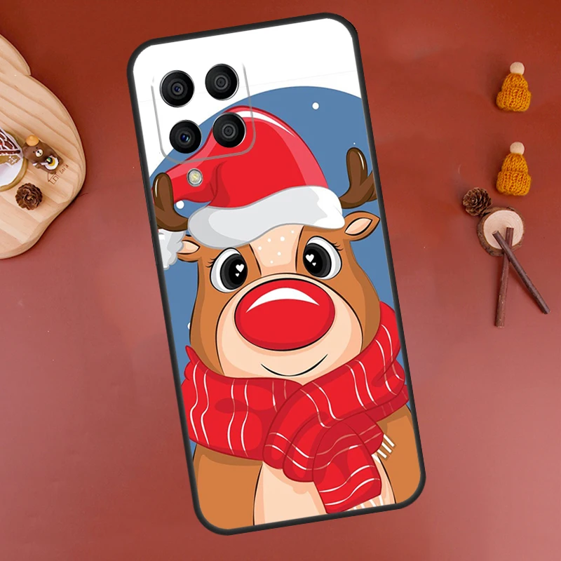 Merry Christmas Reindeer Case For Samsung Galaxy M52 M32 M22 M12 M13 M23 M33 M53 M14 M34 M54 M20 M30s M31s M51 Cover