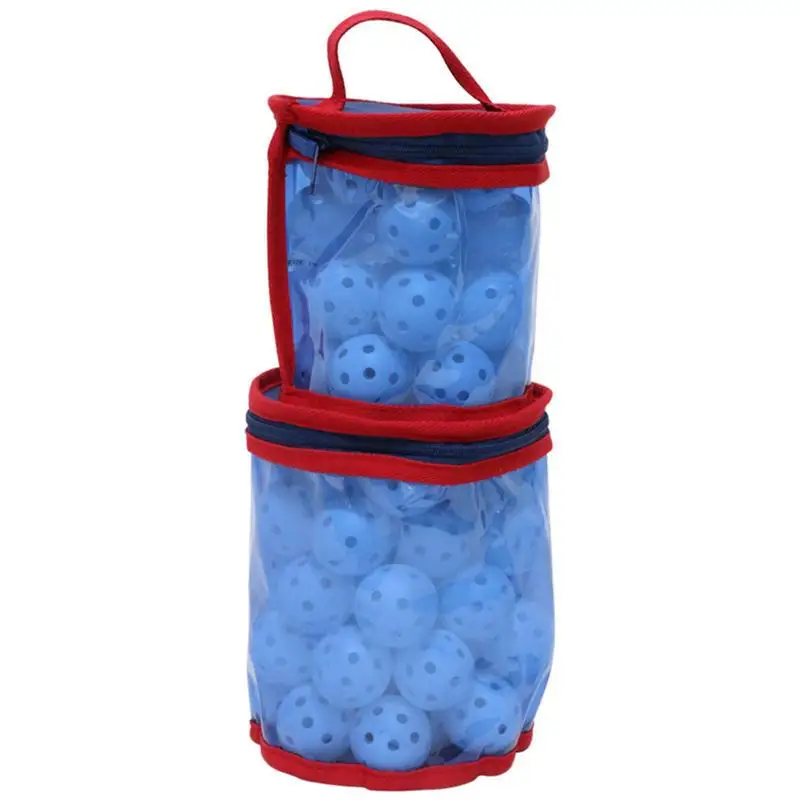 Reusable Golf Ball Bags Zipper Golf Ball Pouch Container Portable Organizer Carrier Storage For Golf Tees Fitness Laundry Sport