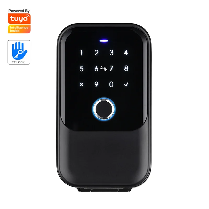 smart fingerprint senha cadeado ttlock bluetooth security storage key safe box para casa escritorio apartamento 01