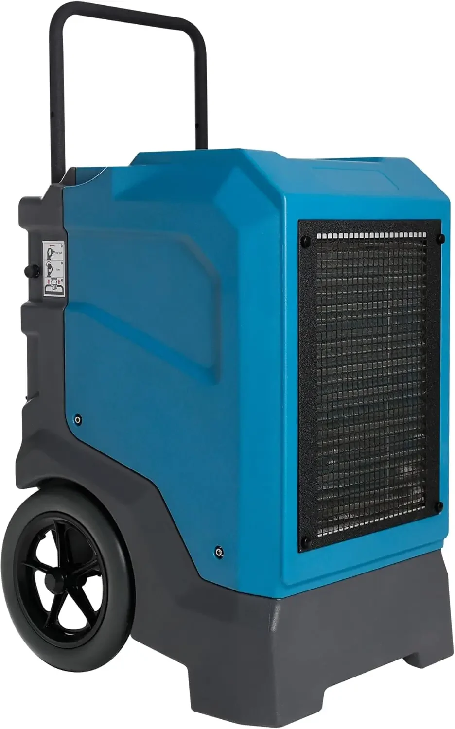 Commercial Dehumidifier with Built-In Pump and Drain Hose – Portable, Heavy-Duty Dehumidifier with Wheels for Basements, Garages