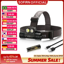 Sofirn-Lampe de sauna LED aste USB C, HS20, 2700strada, 18650, lumière de sauna injuste avec budgétaire, indicateur de commutateur pour touristes